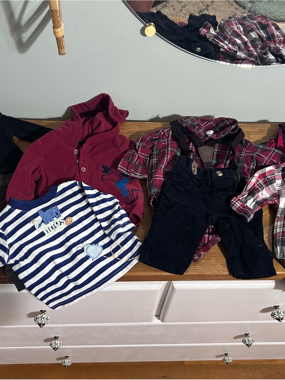 0-3 Month Baby Boy Lot of Sets, Sleepers, and Short and Long Sleeve Onesies